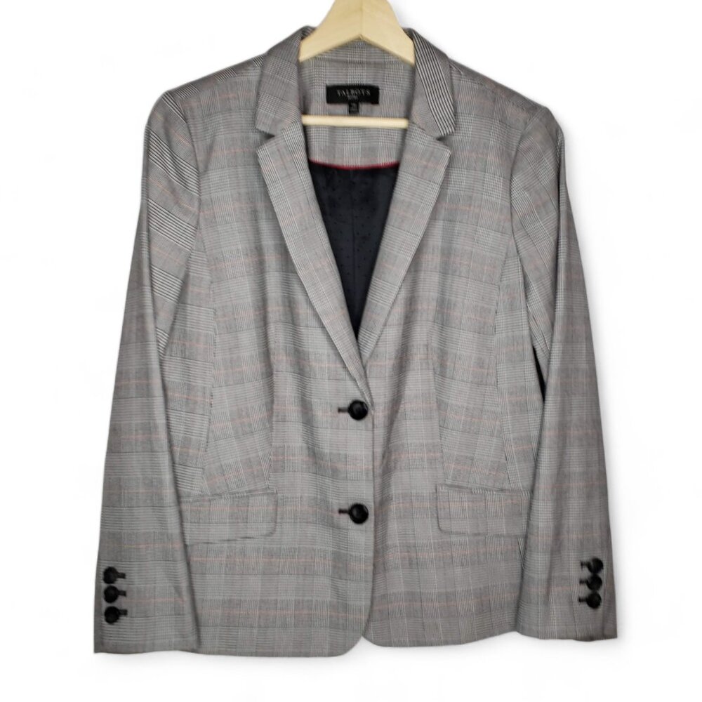 Talbots Gray Plaid Blazer